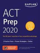 ACT Prep 2020 : 3 Practice Tests + Proven Strategies + Online cover