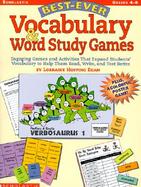 Best-Ever Vocabulary and Word Study Games Grades 4-8 cover
