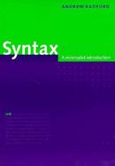 Syntax A Minimalist Introduction cover