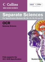 Collins New GCSE Science – Biology , Chemistry and Physics Student Book : OCR Gateway cover