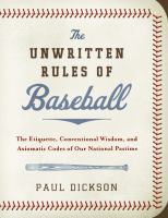 The Unwritten Rules of Baseball cover