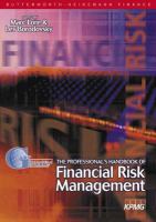 Professionals Handbook of Financial Risk Management cover