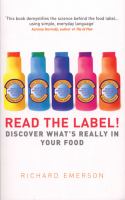 Read the Label! Discover What's Really in Your Food cover