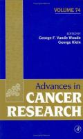 Advances in Cancer Research cover