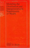 Modeling the Distribution and Intergenerational Transmission of Wealth cover