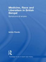 Medicine, Race and Liberalism in British Bengal : Symptoms of Empire cover