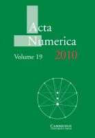 Acta Numerica 2010 cover