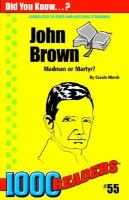 John Brown Madman or Martyr cover