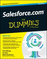 Salesforce. com for Dummies cover