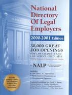 The National Directory of Legal Employers: 22,000 Great Job Openings for Law Students and Law School Graduates cover