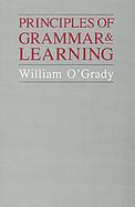 Principles of Grammar and Learning cover