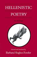 Hellenistic Poetry An Anthology cover