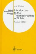 Introduction to the Thermodynamics of Solids cover