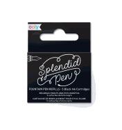 Splendid Fountain Pen Ink Refills - Black (Set of 5): 132-075 cover