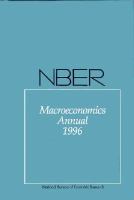 Nber Macroeconomics Annual cover