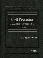 CIVIL PROCEDURE,CONTEMPORARY APPROACH cover