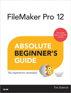 FileMaker Pro 12 Absolute Beginner's Guide cover
