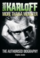 Boris Karloff : More Than a Monster cover