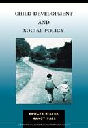 Child Development and Social Policy Theory and Applications cover
