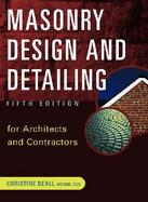 Masonry Design and Detailing For Architects and Contractors cover
