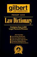 Gilbert Law Summaries Pocket Size Law Dictionary Black cover