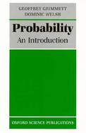 Probability An Introduction cover