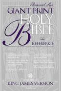 King James Version Giant Print Reference Bible Personal Size Silver cover