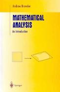 Mathematical Analysis An Introduction cover