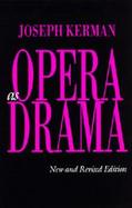 Opera As Drama cover