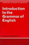 Introduction to the Grammar of English cover