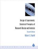 Design of Experiments: Statistical Principles of Research Design and Analysis cover