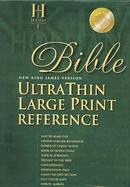 Nkjv Ultrathin Large Print Reference Bible NKJV, Ultrathin, Large Print, Reference, Thumb Indexed, Black Genuine Leather cover