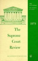 Supreme Court Review 1973 cover