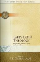 Early Latin Theology cover