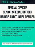 Special Officer, Senior Special Officer, Bridge and Tunnel Officer cover
