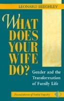 What Does Your Wife Do?: Gender and the Transformation of Family Life cover