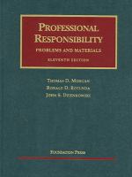 Professional Responsibility:prob+mtrls. cover