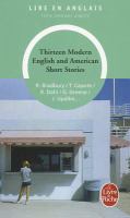Thirteen Modern English- Amer. Short Stories cover