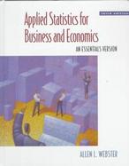 Applied Statistics for Business and Economics An Essentials Version cover