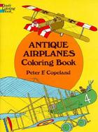 Antique Airplanes Coloring Book cover
