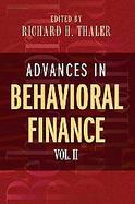 Advances in Behavioral Finance (volume2) cover