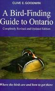 A Bird-Finding Guide to Ontario cover