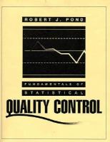 Fundamentals of Statistical Quality Control cover