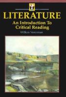 Literature: An Introduction to Critical Reading cover
