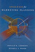 Analysis for Marketing Planning cover