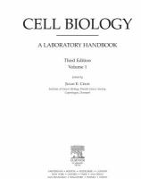 Cell Biology Four-Volume Set- A Laboratory Handbook cover