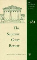 Supreme Court Review, 1963 cover