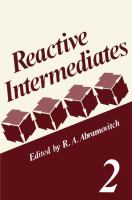 Reactive Intermediates (volume2) cover