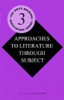 Approaches to Literature Through Subject cover