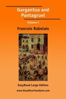 Gargantua and Pantagruel Easyread Large Edition cover